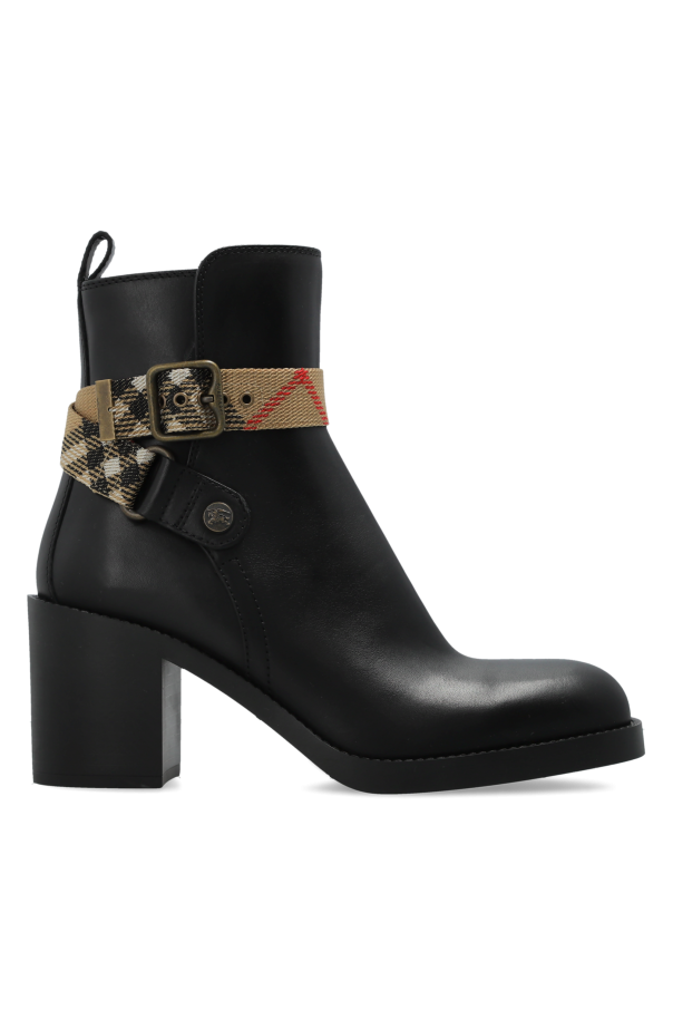 ‘Huntley’ heeled ankle boots od Burberry