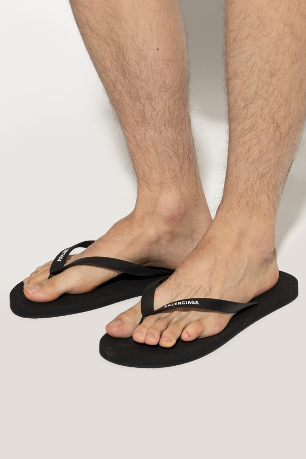 Balenciaga Gumowe klapki z logo