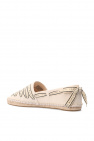 Tory Burch beige ‘Tory’ espadrilles with logo