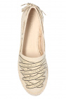 Tory Burch beige ‘Tory’ espadrilles with logo