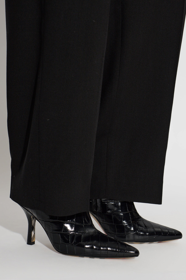 Burberry Leather heeled ankle boots