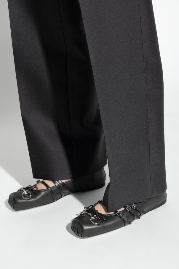 Gucci Bailarinas de cuero