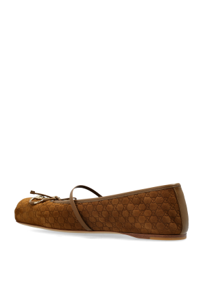 Gucci Suede ballet flats Horsebit