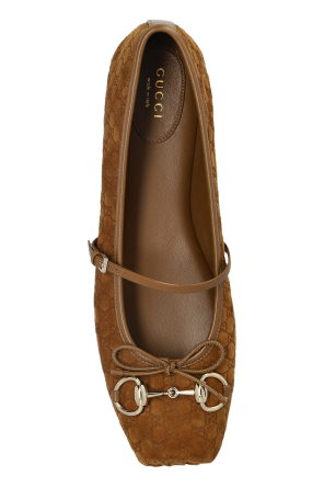 Gucci Suede ballet flats Horsebit