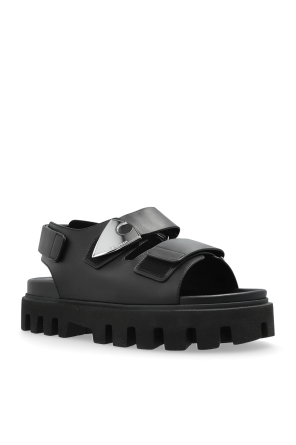 Alexander McQueen Leather platform sandals