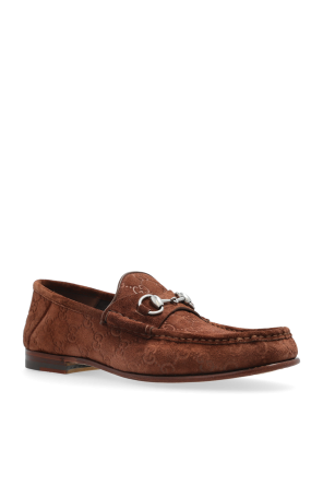Gucci Wildleder Schuhe im loafers-Stil
