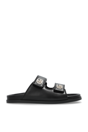 Leather slippers