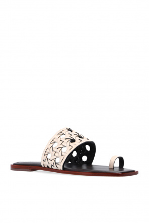 Tory Burch ‘Basketweave’ open-toe slides