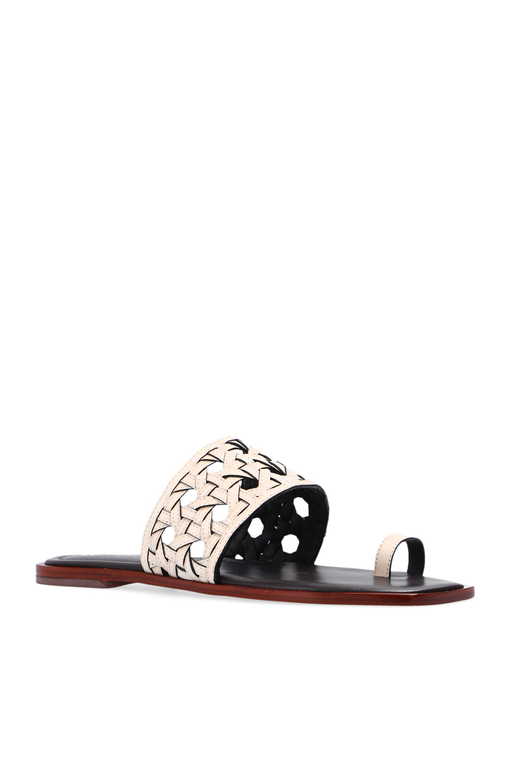 Tory Burch ‘Basketweave’ open-toe slides