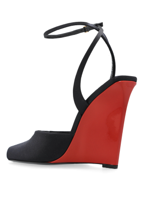Saint Laurent Buty `La Scandale` na koturnie