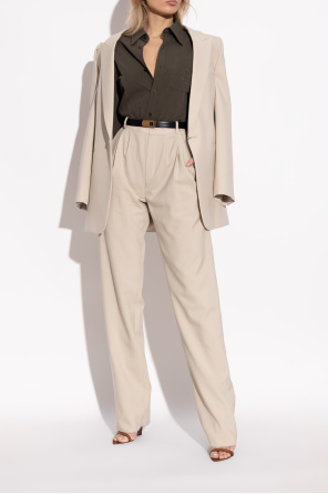 Saint Laurent Sandalias de cuña Maine Liscio