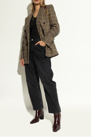 Saint Laurent Lederstiefel mit Absatz „Julia“