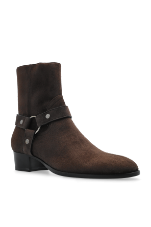 Saint Laurent Botki na obcasie `Wyatt`