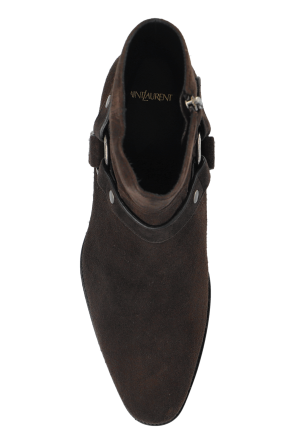 Saint Laurent Botki na obcasie `Wyatt`