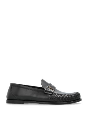 Leather shoes type loafers