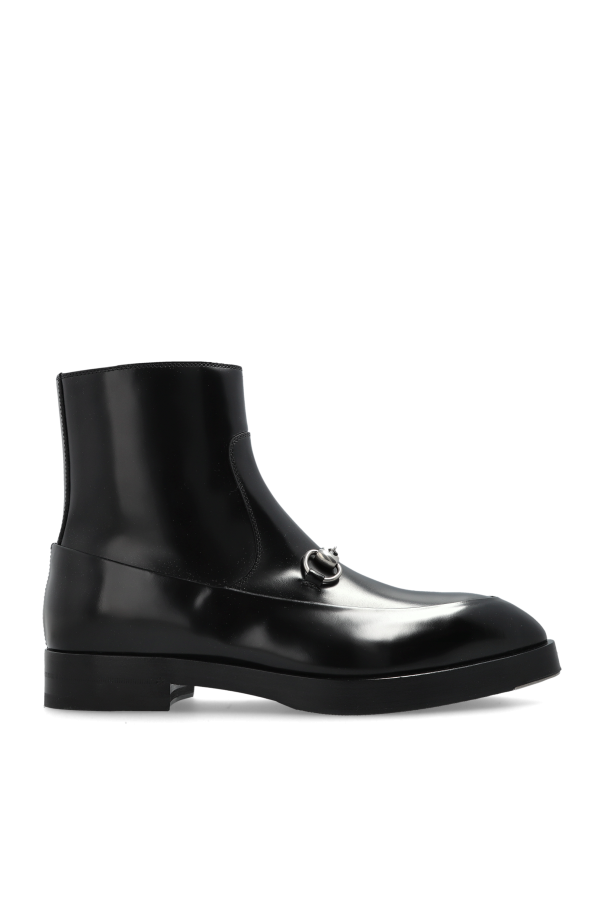 Leather ankle boots od Gucci
