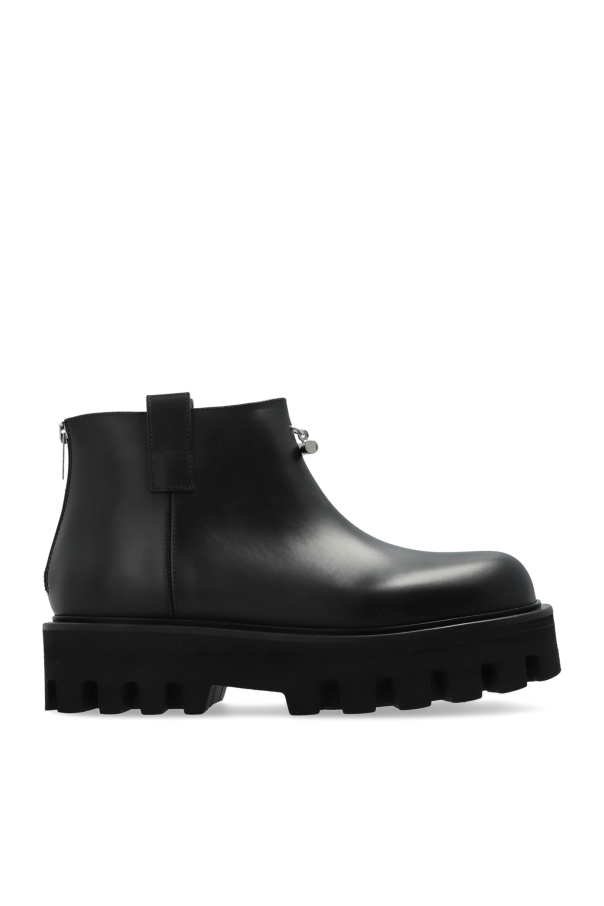 Alexander McQueen Skórzane buty na platformie