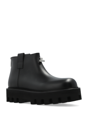 Alexander McQueen Skórzane buty na platformie