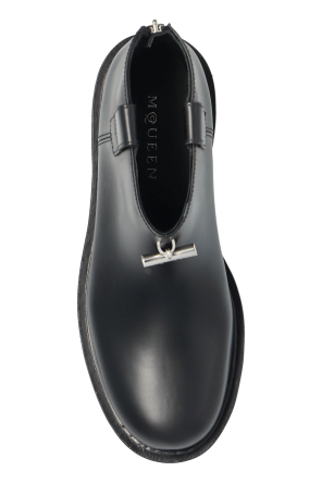 Alexander McQueen Skórzane buty na platformie
