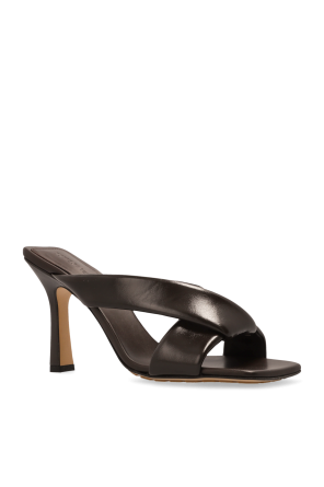 Bottega Veneta Leather heeled mules `Riva`