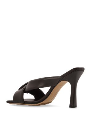 Bottega Veneta Leather heeled mules `Riva`