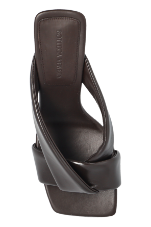 Bottega Veneta Leather heeled mules `Riva`