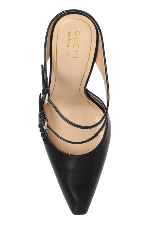 Gucci Flip-flops on a transparent wedge