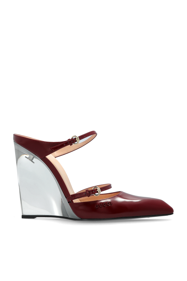 Gucci Flip-flops on a transparent wedge