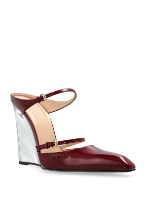 Gucci Flip-flops on a transparent wedge