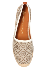 Tory Burch beige ‘T Monogram’ espadrilles