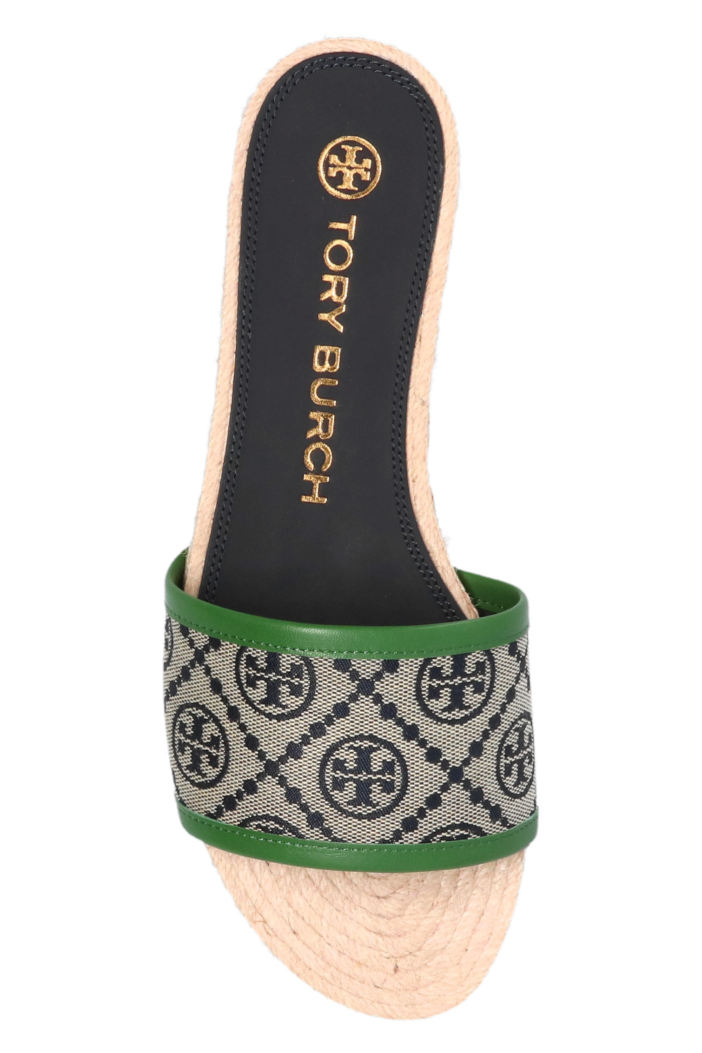 Tory Burch ‘T Monogram’ woven slides