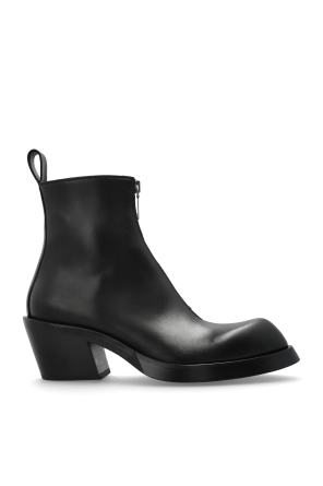 Leather ankle boots