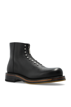 Alexander McQueen Leather ankle boots with studs