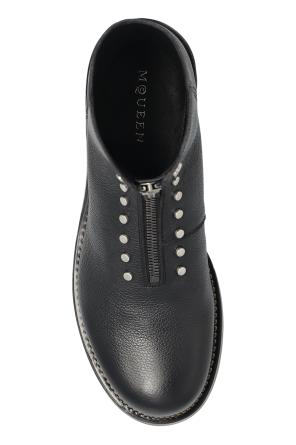 Alexander McQueen Leather ankle boots with studs