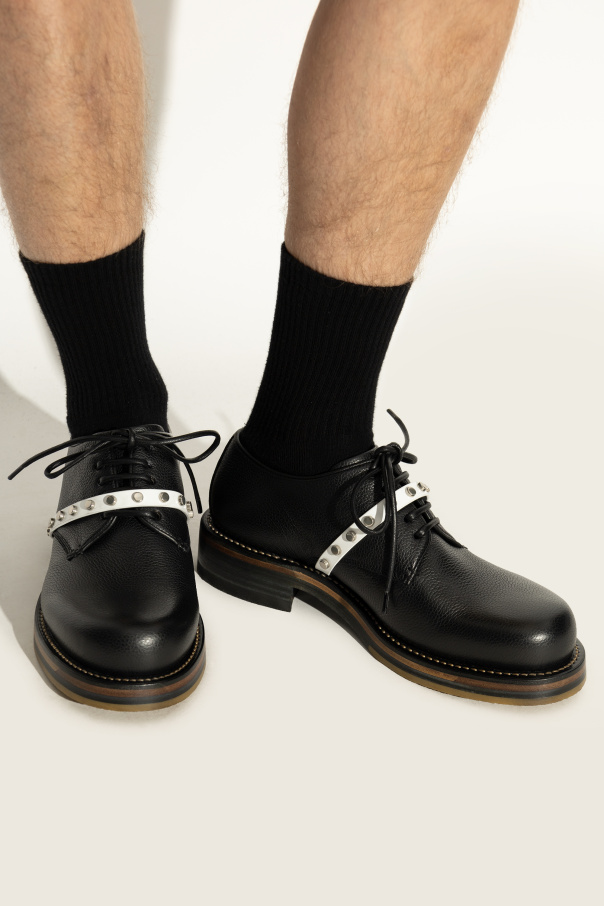 Alexander McQueen Zapatos de cuero con tachuelas