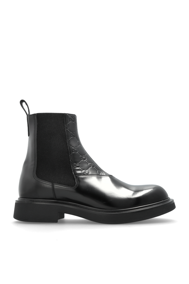 Leather ankle boots od Gucci