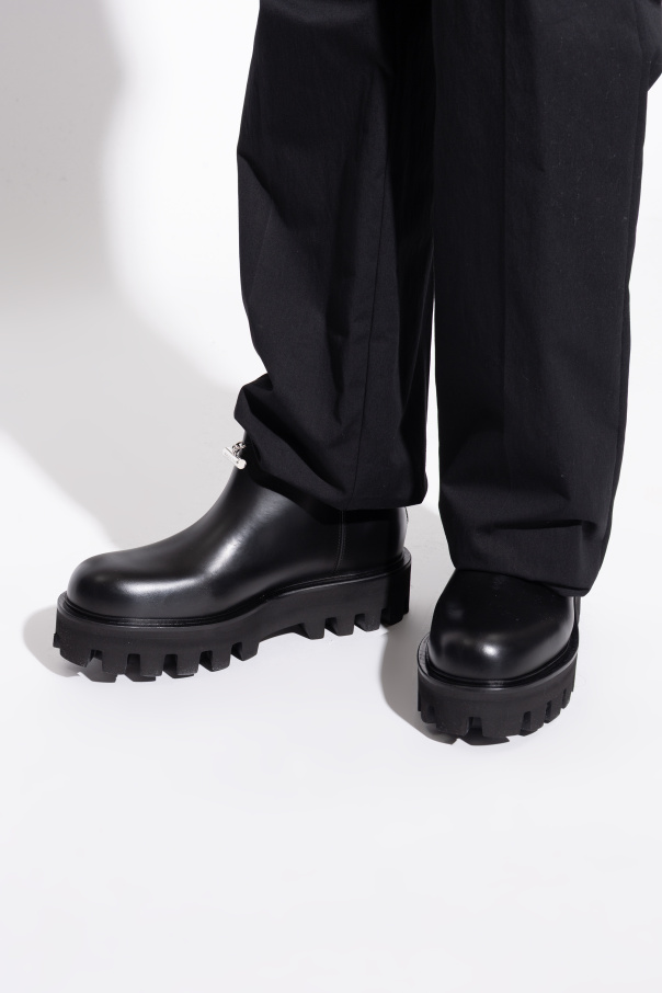 Alexander McQueen Leather platform shoes