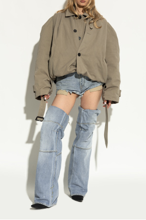 Balenciaga Denim high-heeled boots `New Flex`