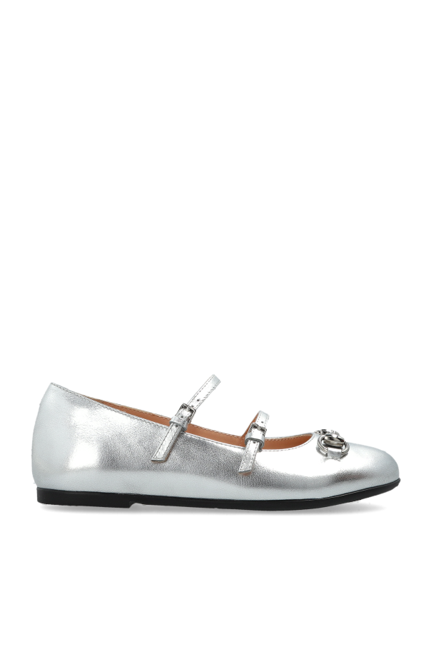 Leather ballet flats od Gucci Kids