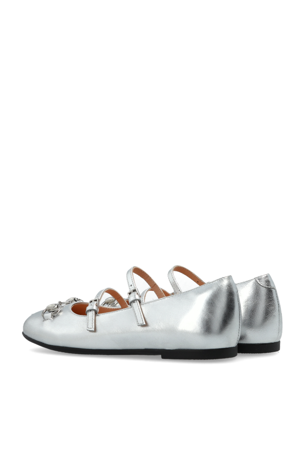 Gucci Kids Leather ballet flats