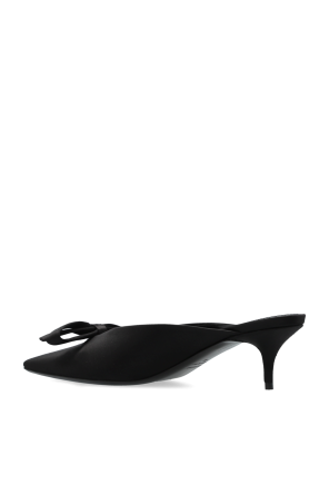 Balenciaga Sandalias de satén de tacón