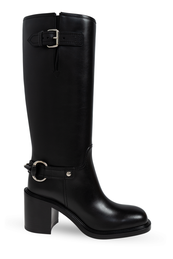 Leather heeled boots od Gucci