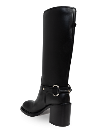 Gucci Lederstiefel mit Absatz