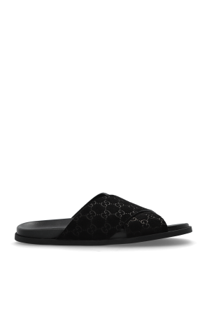 Suede mules