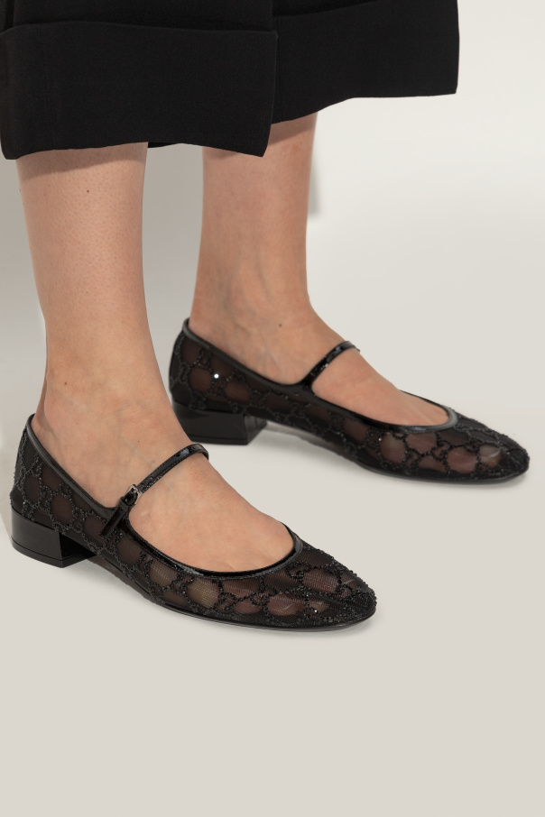 Gucci Heeled shoes with shimmering crystals