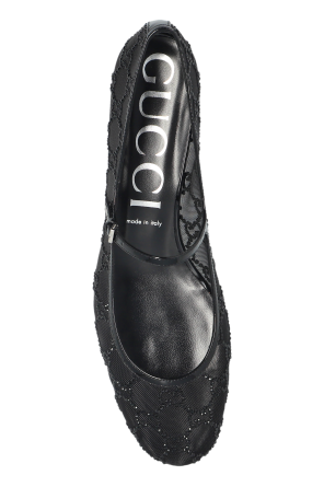 Gucci Heeled shoes with shimmering crystals