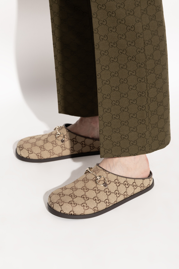 Gucci Slides with "Horsebit" buckle