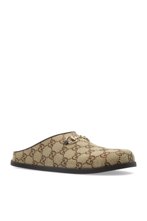 Gucci Slides with "Horsebit" buckle