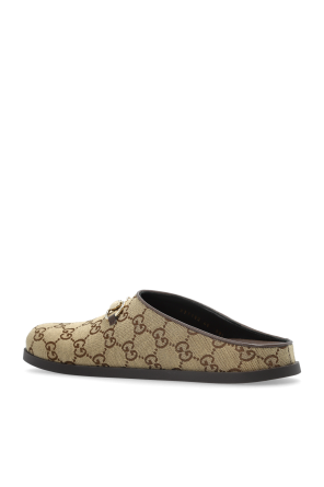 Gucci Slides with "Horsebit" buckle