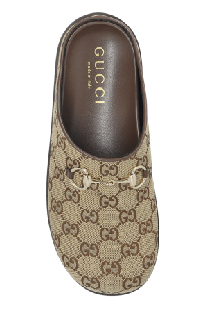 Gucci Slides with "Horsebit" buckle